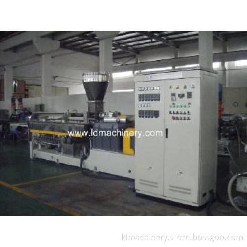 PET parallel twin screws granulating machine